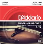 D'Addario EJ74 Phosphor Bronze Mandolin Strings Front View